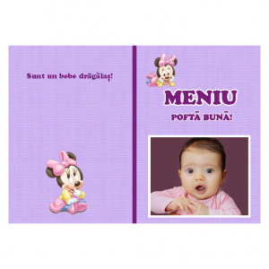 Meniu Botez cu Foto Minnie Mouse 3