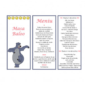 Meniu Botez Simplu Baieti Disney 24