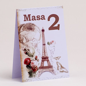 Nr de masa Nunta Paris NRMN60