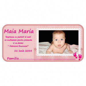 Plic Botez cu Foto Bebelusa 12