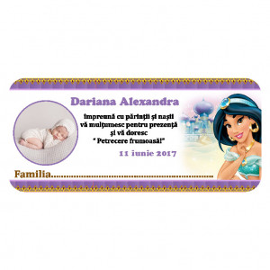 Plic Botez cu Foto Jasmine