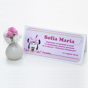 Plic Botez Minnie Mouse 1