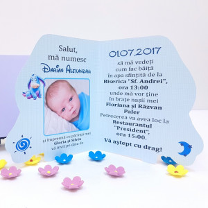 Invitatie Botez Contur Eeyore