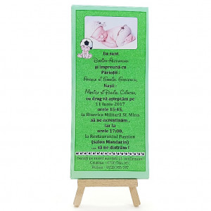 Invitatie Botez Cutie de Ciocolata Fotbal 1