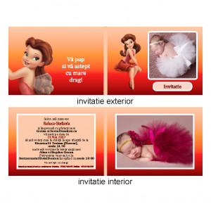 Invitatie Botez Dubla Rosetta