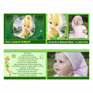 Invitatie Botez Dubla Tinkerbell