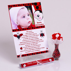 Invitatie Botez Papirus Buburuza 1