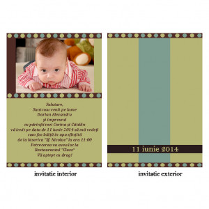 Invitatie Botez Papirus Disney Bebe 11