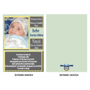 Invitatie Botez Papirus Disney Bebe 16