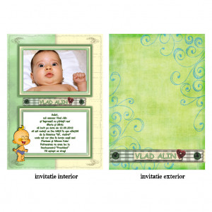 Invitatie Botez Papirus Disney Bebe 26