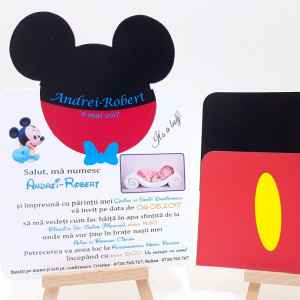 Invitatie Botez PRO Mickey Mouse 2