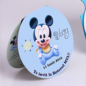 Invitatie Botez Rotunda Dubla Mickey Mouse 4