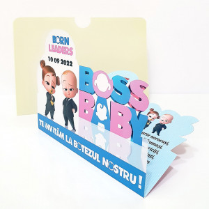 Invitatie Gemeni Baby Boss FB1