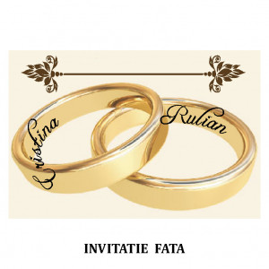 Invitatie Nunta Carte Postala INCP52
