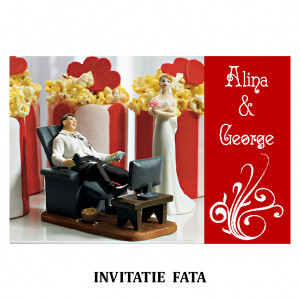 Invitatie Nunta Carte Postala INCP80