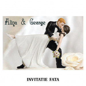 Invitatie Nunta Carte Postala INCP86