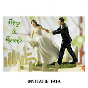 Invitatie Nunta Carte Postala INCP92