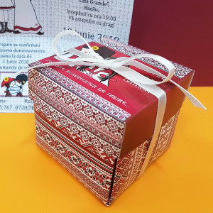 Invitatie Nunta Cutiuta Traditional Romanesc