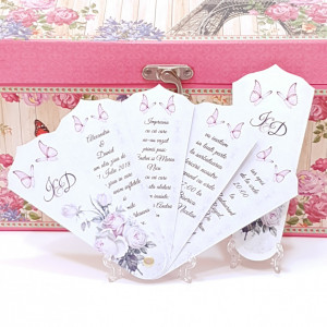 Invitatie Nunta Evantai EV18