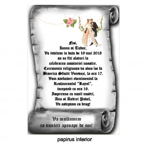 Invitatie Nunta Papirus INPAP3