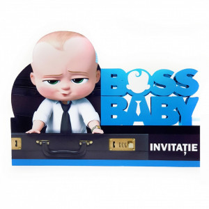 Invitatii Botez Contur Baby Boss 6
