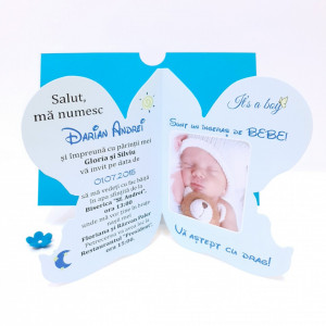 Invitatii Botez Contur Ingeras B10