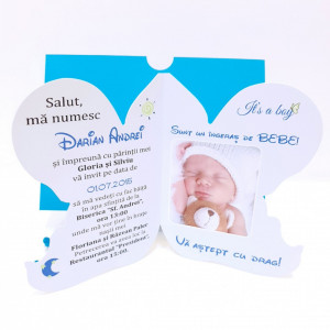 Invitatii Botez Contur Ingeras B6