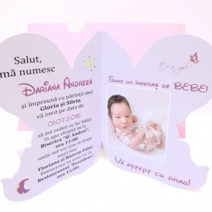 Invitatii Botez Contur Ingeras F10