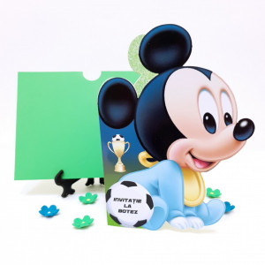 Invitatii Botez Contur Mickey Mouse 11