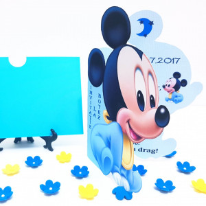 Invitatii Botez Contur Mickey Mouse 5