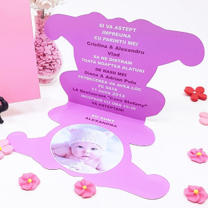 Invitatii Botez Contur Minnie Mouse 3