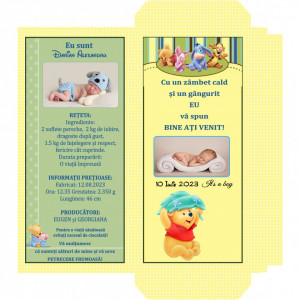 Marturii Botez Cutie de Ciocolata Winnie The Pooh 5