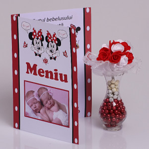 Meniu Botez cu Foto Gemeni Minnie Mouse 2