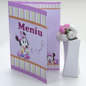 Meniu Botez Simplu Fetite Minnie Mouse 1