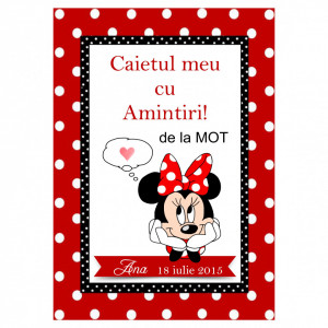 Caiet Amintiri Mot Minnie Mouse 2