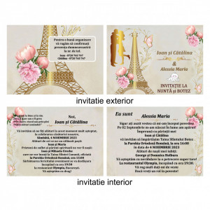 Invitatie 2 in 1 Nunta-Botez Dublu 18