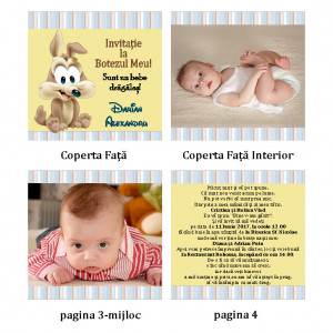 Invitatie Botez Carticica Coyote