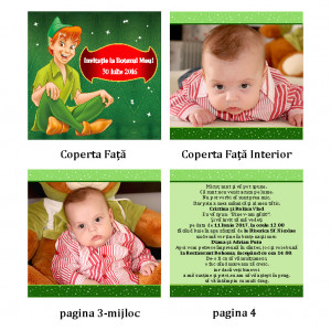 Invitatie Botez Carticica Peter Pan