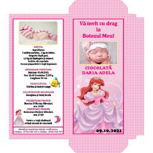 Invitatie Botez Cutie de Ciocolata Ariel 3
