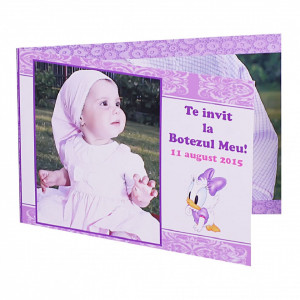 Invitatie Botez Dubla Baby Daisy