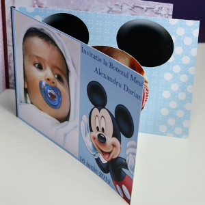 Invitatie Botez Dubla Mickey Mouse 5