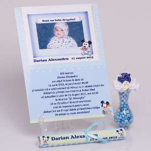 Invitatie Botez Papirus Mickey Mouse 10
