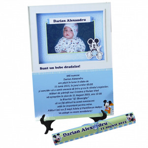 Invitatie Botez Papirus Mickey Mouse