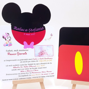 Invitatie Botez PRO Minnie Mouse 2