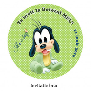 Invitatie Botez Rotunda Goofy