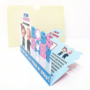 Invitatie Gemeni Baby Boss FB1