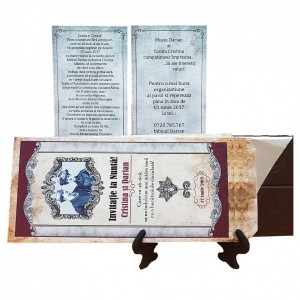 Invitatie Nunta Ciocolata Caragiale