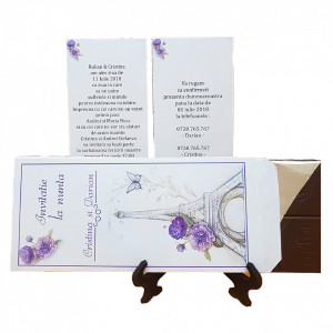 Invitatie Nunta Ciocolata Paris