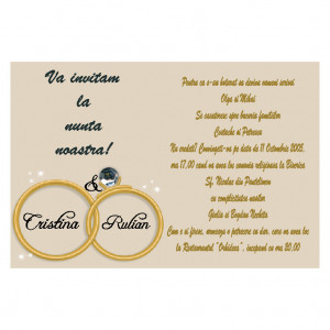 Invitatie Nunta cu Capsa CC48