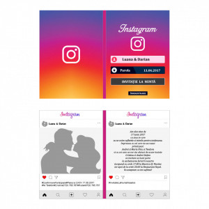 Invitatie Nunta Instagram